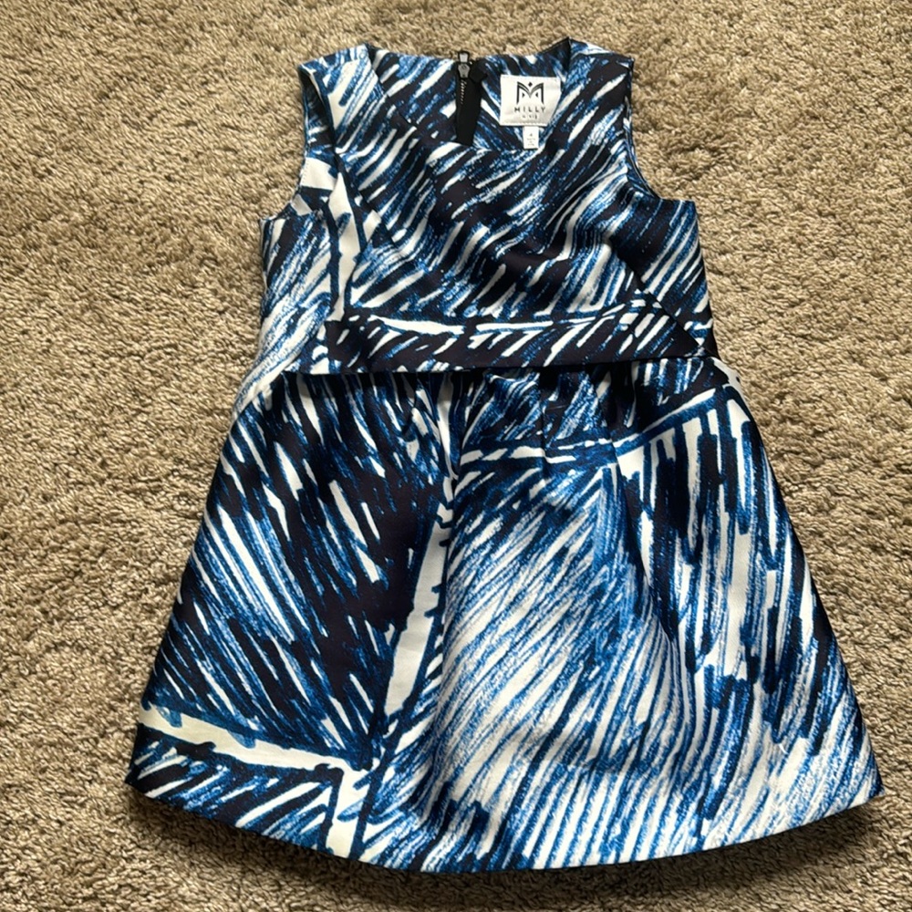 Milly Minis, Girl Navy and White Dress, 4T, NWOT